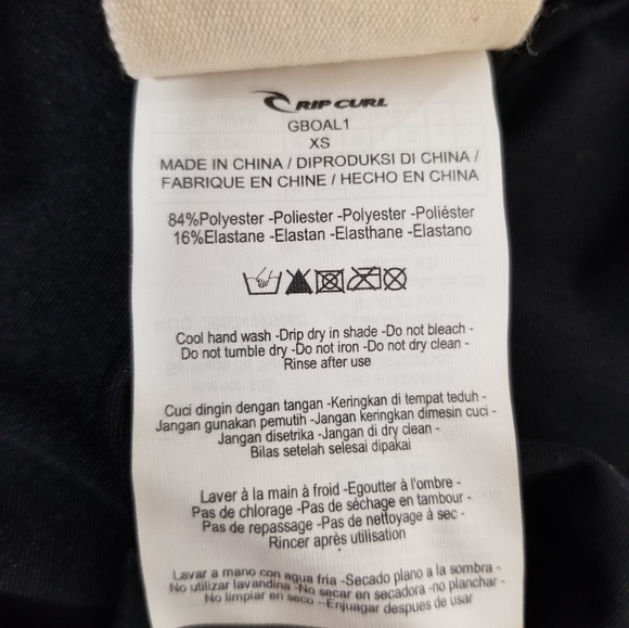 Ripcurl Love & Surf 2" Boardwalk Shorts in Jet Black Sz XS - Picture 9 of 15